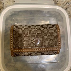 Brown COACH compact case